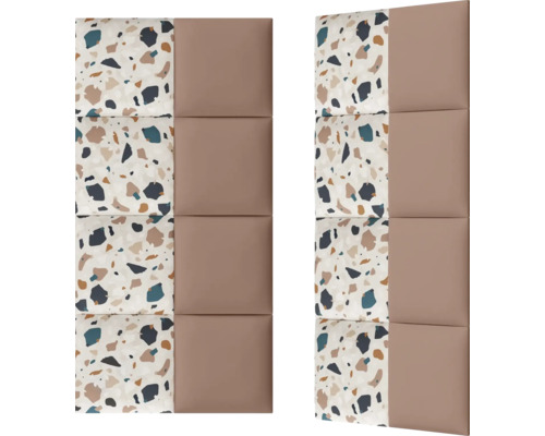 Panouri de perete tapițate cu model de piatră și design într-o singură culoare pentru decorarea pereților