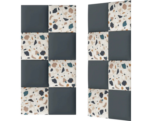 Panouri de perete pătrate cu model abstract și elemente uni