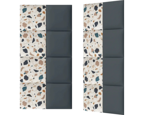 Două panouri cu decor și design pătrat pentru decorarea pereților