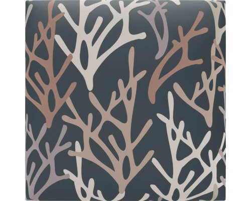 Placă ceramică cu model vegetal abstract