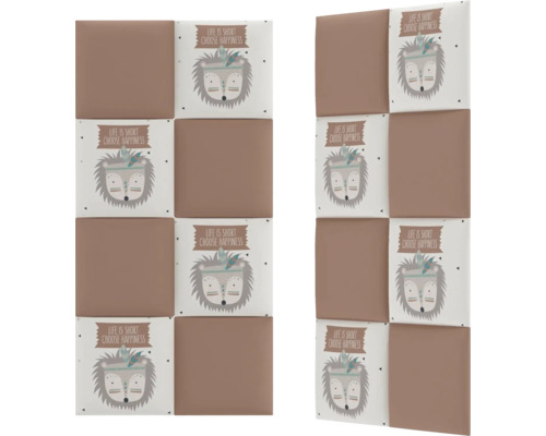 Panouri de perete pătrate cu motiv arici