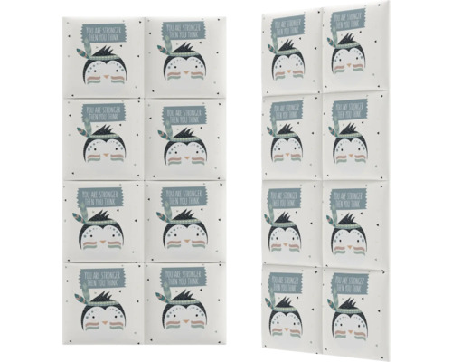 Panouri de perete cu design de pinguin și motiv pentru camera copiilor