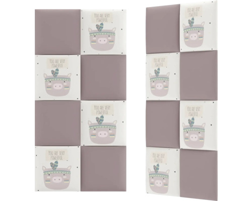 Panouri de perete tapițate cu motive animale pentru camera copiilor