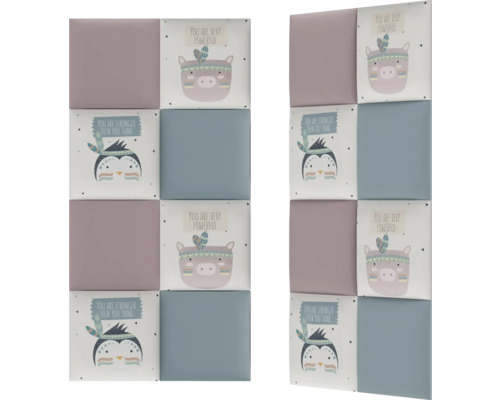 Panouri de perete pătrate cu motive animale pentru camera copiilor