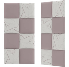 Panou decorativ tapițat Feme 30x30 cm