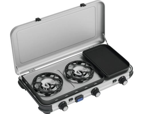 Aragaz dublu cu plită pentru grătar pentru exterior