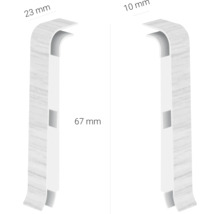 Cant cu dimensiunile 23 mm, 10 mm și 67 mm.
