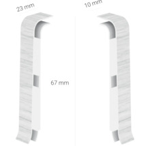 Șină de profil cu dimensiunile de 23 mm, 10 mm și 67 mm