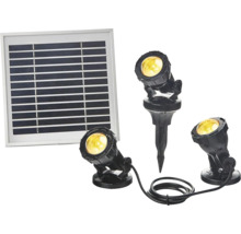 Panou solar cu trei spoturi LED de grădină pentru iluminat