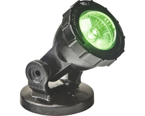 Spot negru pentru iaz cu iluminare verde
