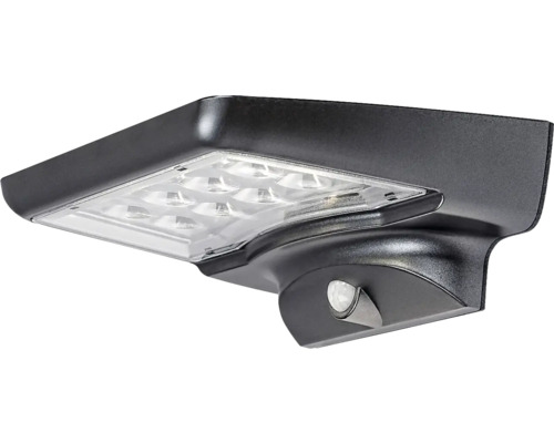 Lumină LED de exterior neagră cu senzor de mișcare