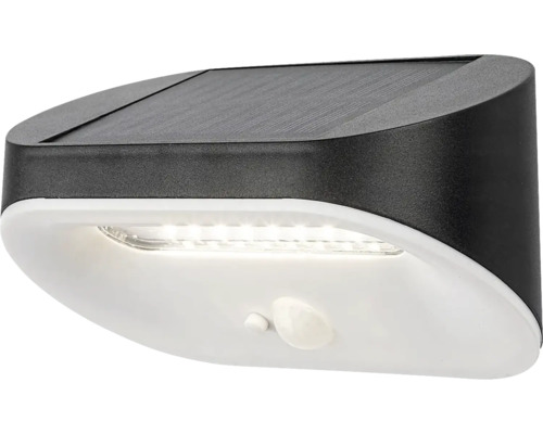 Lampă solară cu LED Brezno 145 lumeni 4000K, senzor de mișcare, plastic alb