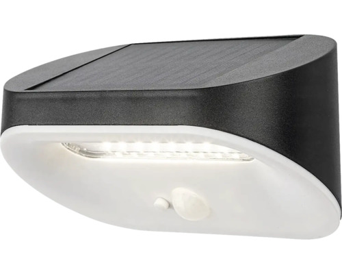 Aplică solară cu LED Brezno 145 lumeni 4000K, senzor de mișcare, plastic alb