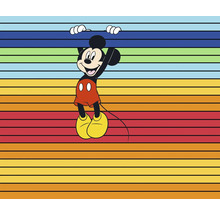 Fototapet vlies DX6-162 Into Wonderland Mickey Magic Rainbow 300x250 cm