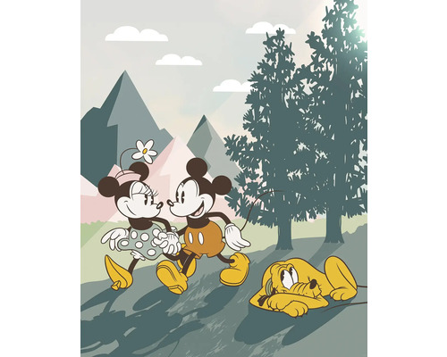 Fototapet vlies IADX4-102 Into Wonderland Mickey & Minnie 200x250 cm