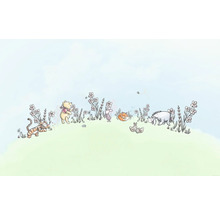Fototapet vlies IADX8-115 Into Wonderland Winnie Pooh Curious 400x250 cm