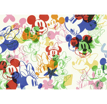 Model cu motive Mickey Mouse și Minnie Mouse