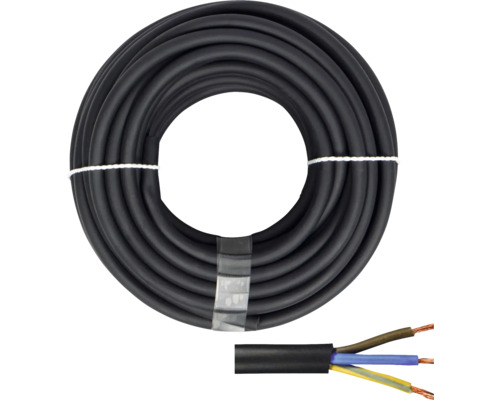 Cablu cauciuc MCCM (H05RR-F) 3x1,5 mm² negru, inel 20m Cablu electric înfășurat