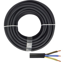Cablu electric negru înfășurat