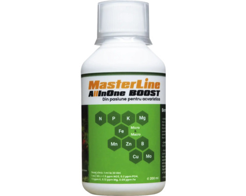 Fertilizant pentru plante acvatice MasterLine All In One Boost 200 ml