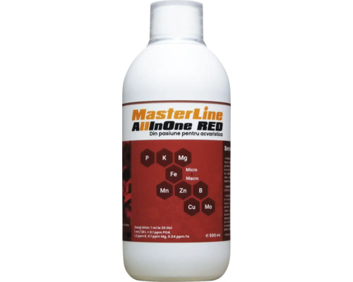 Fertilizant pentru plante acvatice MasterLine All In One Red 500 ml