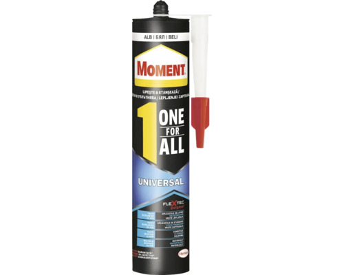 Adeziv de montaj universal Moment One for All alb 390 g