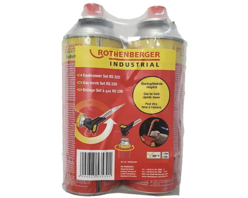 Set arzător cu gaz industrial Rothenberger RS 220 într-un ambalaj