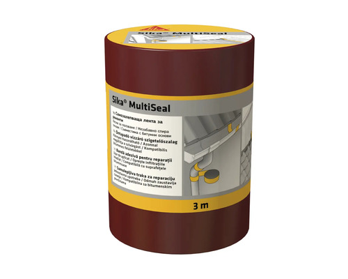 Bandă bituminoasă Sika MultiSeal sigilantă împotriva infiltrațiilor și curenților de aer 200 mm 3 m teracotă