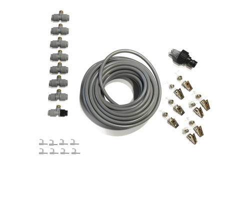 Set duze de ceață cu furtun, fitinguri și cleme de fixare