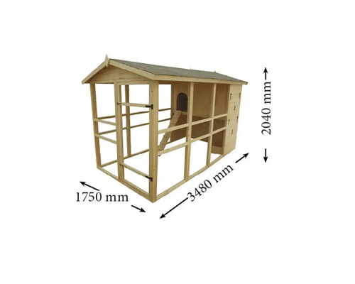 Dimensiunile cotețului mare de găini din lemn