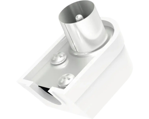 Mufă TV unghi 90° din plastic Hama pentru cablu coaxial (conector tată) buc