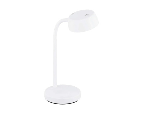 Lampă de birou albă cu braț flexibil