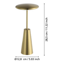 Veioză LED Piccola 2,8W 270 lumeni, lumină albă 2400-4000K IP54, alamă