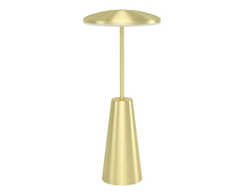 Lampă de podea cu bază conică și suprafață de iluminare rotundă