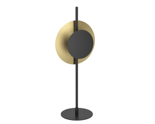 Lampă de masă decorativă din metal cu motive circulare
