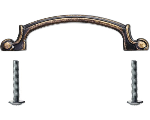 Mâner metalic pentru mobilă cu șuruburi