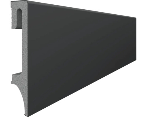 Plintă VOX ESPUMO 205 duropolimer 2400x80x16 mm antracit Plintă de perete pentru montare pe perete