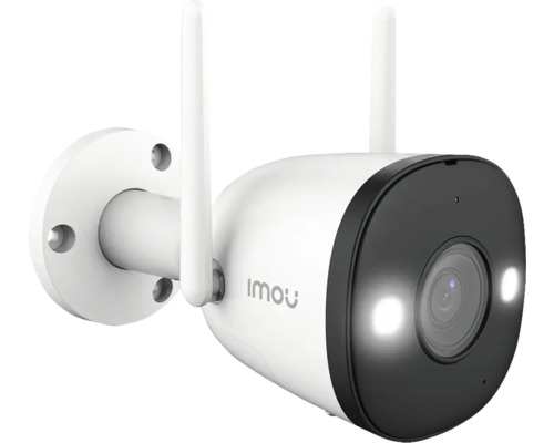 Cameră de supraveghere cu antene și logo Imou