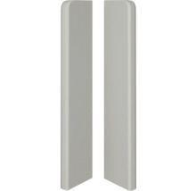 Două capace de țevi de radiator din plastic