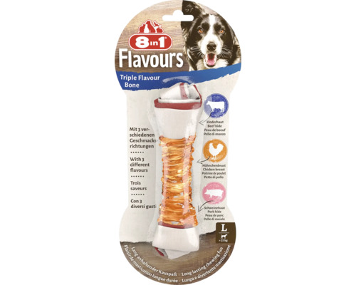Os de câine 8in1 cu aromă triplă