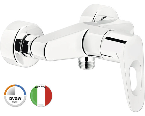 Baterie duș monocomandă form&style LEHUA crom Baterie de duș cu certificare DVGW și sigiliul Made in Italy