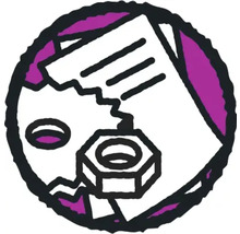 Simbol pentru documente ilizibile sau deteriorate