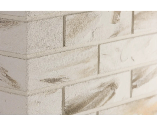 Elabrick Cărămidă flexibilă de colț Sevilla crem 24x7,1 cm Design de perete cu lamele cu aspect de piatră