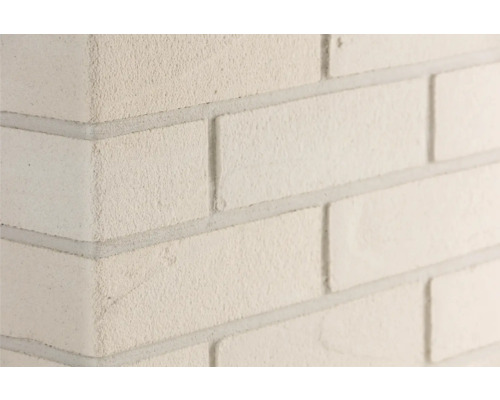 Elabrick Cărămidă flexibilă de colț exterior Rhodos 24x7,1 cm Prim-plan cu un perete din cărămizi de zidărie cu rosturi