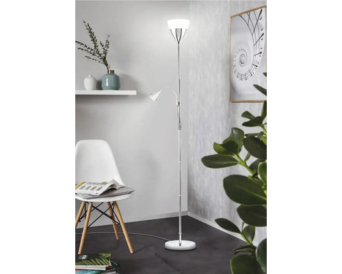 Lampă de podea cu lampă de citit în sufragerie