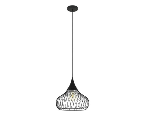 Lumină suspendată cu plasă de sârmă în design geometric
