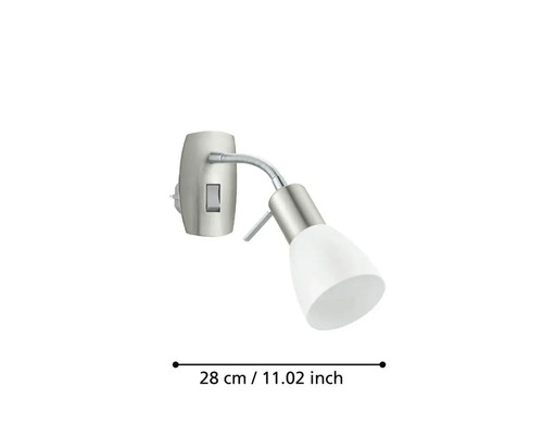 Lumină de perete cu braț flexibil, lungime 28 cm