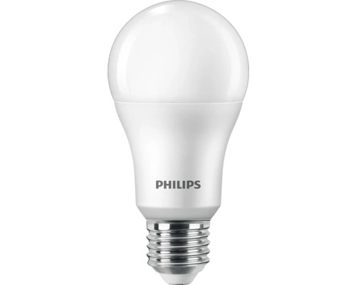Set 2 becuri LED Philips E27 13W 1521 lumeni, glob mat A67, lumină neutră