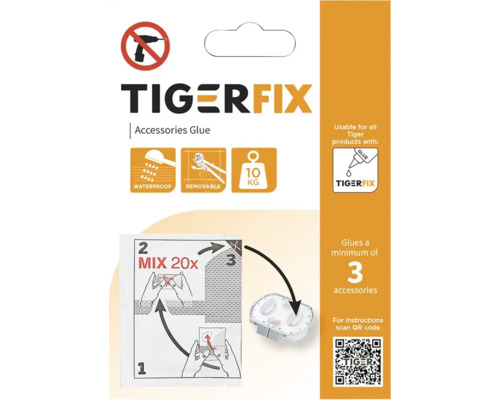 Set montaj prin lipire TIGER TigerFix gri mat