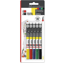 Set de markere textile Marabu Textil Universal, cinci bucăți